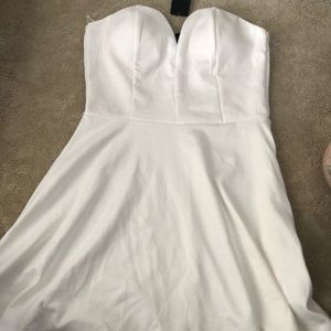 White strapless forever 21 dress